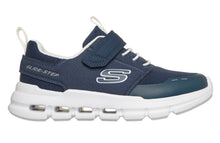 Load image into Gallery viewer, Skechers Glide Step Flow in Navy/White: Size 11 to 2
