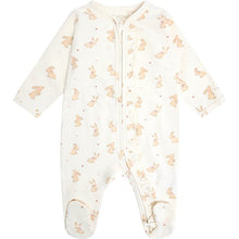Load image into Gallery viewer, Fixoni Footed Sleeper with Bunny Print: Size Preemie to 18M

