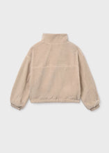 Load image into Gallery viewer, Mayoral Reversible Cropped Sherpa Jacket In Cream:  Size 8 to 18 Years
