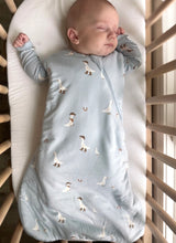 Load image into Gallery viewer, Gunamuna Premium “Ducks” in Cowboy Goose 1.0 TOG Bamboo Premium Duvet Sleepsack : Sizes 3M to 36M
