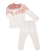 Load image into Gallery viewer, Coccoli Peach Tie Dye Long Sleeve Shirt and Pants Pajama Set: Size 3 to 8 Years

