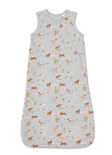 Load image into Gallery viewer, Coccoli Modal TOG 1.5 Sleep Sack in Blue w/ Horse and Cactus Print: Size NB to 36M
