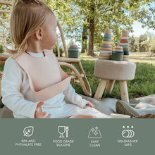 Load image into Gallery viewer, Nouka Silicone Bib 6M + (Assorted Prints)
