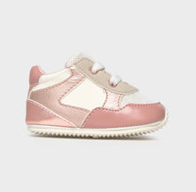 Load image into Gallery viewer, Mayoral Baby Sneakers In Pink,Brown, and White: Size 16 - 18 (2-5M - 7-9M)
