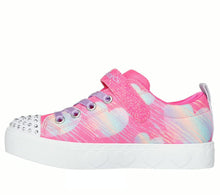 Load image into Gallery viewer, Skechers “Heart Sketch” Twinkle Toes Sneakers: Size 10.5 to 2
