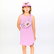 Load image into Gallery viewer, Deux Par Deux Baseball Cap “Gradient Lilac Flowers” Size 6/24M to 7/12 Years
