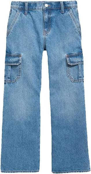 Silver Jeans Girls “Olivia” Wide Leg Cargo Jeans: Size 7 to 16