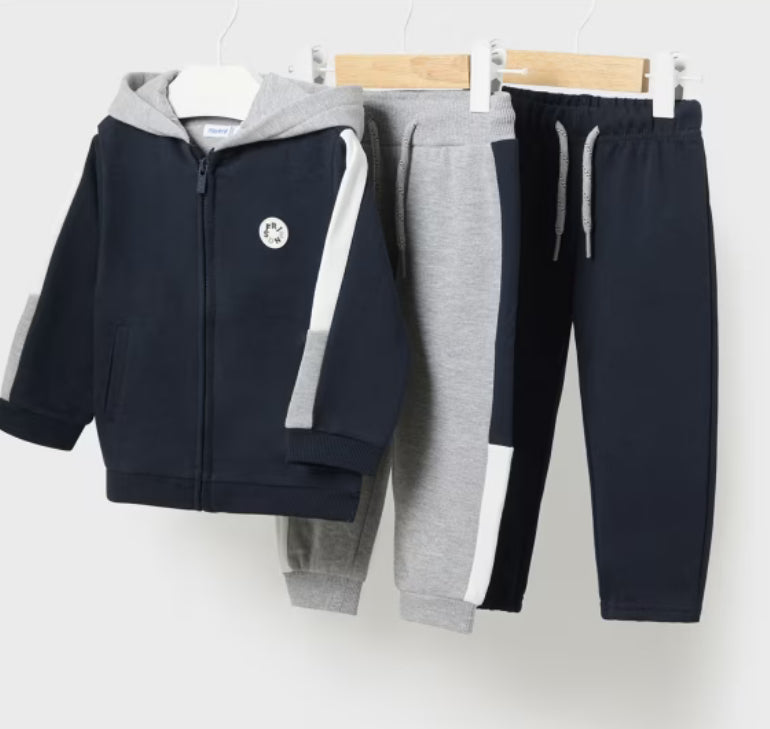 Mayoral Baby Joggers In Colour Navy/Grey: Size 6M to 36M