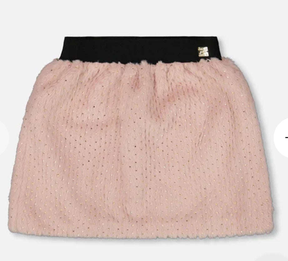 Deux Par Deux Faux Fur Skirt : Size 3 to 12