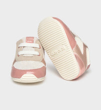 Load image into Gallery viewer, Mayoral Baby Sneakers In Pink,Brown, and White: Size 16 - 18 (2-5M - 7-9M)
