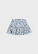Load image into Gallery viewer, Mayoral Light Blue Floral Print Skirt: Size 2 to 9 Years
