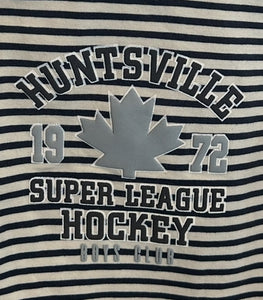Boys Striped Long Sleeve Hockey Shirt: Size 6M - 24M