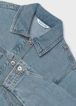 Load image into Gallery viewer, Mayoral Cropped Medium Wash Denim Jacket: Size 8 to 18 Years
