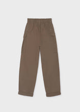 Load image into Gallery viewer, Mayoral Extra Wide Twill Cargo Pants in Brown: Size 10 to 16 Years
