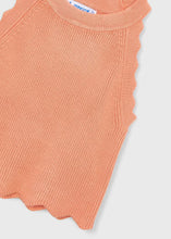 Load image into Gallery viewer, Mayoral Ribbed Halter Top in Orange: Size 2 to 10 Years
