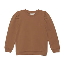 Load image into Gallery viewer, Enfant Girls Pullover with Puff Shoulder Detail in Terracotta: Size 2 to 8 Years
