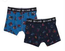 Load image into Gallery viewer, Nano Boys Boxer Brief Dino/Grey Blue Print 2 Pack : Sizes 2/3 to 10/12 (Copy)
