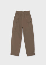 Load image into Gallery viewer, Mayoral Extra Wide Twill Cargo Pants in Brown: Size 10 to 16 Years

