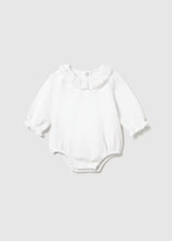 Load image into Gallery viewer, Mayoral Baby Girl Long Sleeved Onesie with Ruffles: Size 2/4M to 18M
