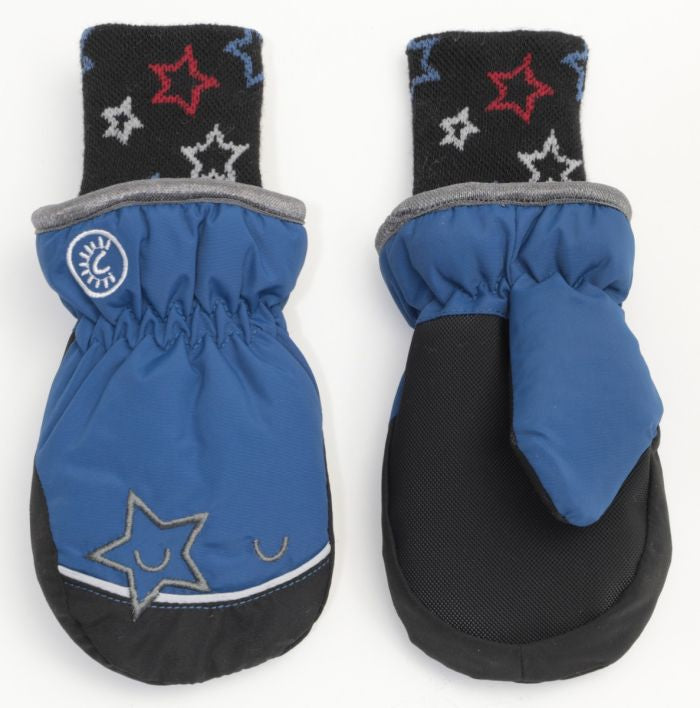 Calikids Waterproof Baby Mittens in Blue: Size 12/24M to 2/4y