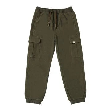 Me And Henry Boys Army Green Cargo Jogging Pants : Sizes 2/3y to 16y