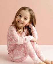 Load image into Gallery viewer, Coccoli Pink With White Stars Tie Dye Pajama Set: Size 2 to 14 Years
