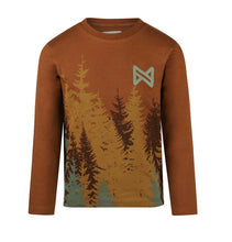 Load image into Gallery viewer, Long Sleeved Sweatshirt with Mountains and Bear Graphic: Size 2 to 6 Years
