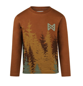Long Sleeved Sweatshirt with Mountains and Bear Graphic: Size 2 to 6 Years