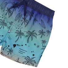 Load image into Gallery viewer, Deux Par Deux Boys Gradient Beach Print Swim Shorts: Size 2/3 to 9/10
