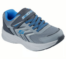 Load image into Gallery viewer, Skechers “Microspec Tread” Sneakers in Blue/Grey: Size 10 to 4
