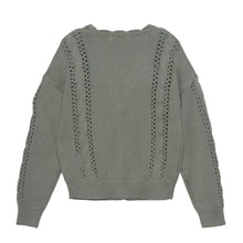 Load image into Gallery viewer, Creamie Brand Soft Sweater Cardigan in Sage: Size 5/6y - 6y - 14y
