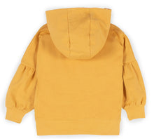 Load image into Gallery viewer, Nano Girls “Tropical Fruits” Zippered Hoodie in Yellow: Size 2 to 12 Years
