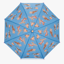 Load image into Gallery viewer, Hatley Tinsel Horses Print Umbrella
