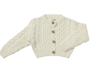 Vignette Girls Cardigan in Cream: Size 2-16y