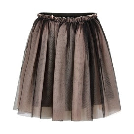 Creamie Brand “Kamilla” Mesh Party Skirt in Violet/Black : Size 8 to 12