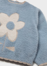 Load image into Gallery viewer, Mayoral Soft Knit Sweater with Daisy: Size 2 to 4 Years
