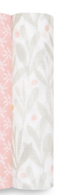 Load image into Gallery viewer, Aden + Anais Silky Soft Classic Muslin Cotton Swaddle Blanket Olive Leaves Print
