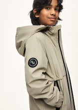 Load image into Gallery viewer, Mayoral Water Proof Hooded Rain Jacket in Dark Sand: Size 8 to 18Years
