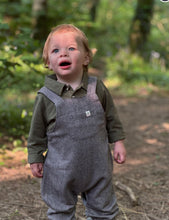 Load image into Gallery viewer, Me &amp; Henry Grey Overalls: Size 0/3M  to 18/24M
