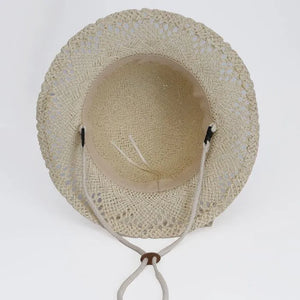 Calikids Girls Straw Beach Hat