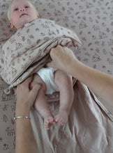 Load image into Gallery viewer, GunaMuna Sleep Sack Swaddle in “Do Re Mi” Print TOG 1.0 : Size NB  to 18/24M
