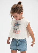 Load image into Gallery viewer, Mayoral Cotton Tank/T-Shirt in Cream With Print: Sizes 2 to 9
