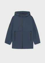 Load image into Gallery viewer, Mayoral Water Proof Hooded Rain Jacket in Navy: Size 8 to 18Years
