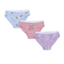 Load image into Gallery viewer, Nano Girls 3 Pack Underwear Peach/Hamster/Flamingo Print: Size 2/3 to 14/16
