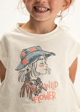 Load image into Gallery viewer, Mayoral Cotton Tank/T-Shirt in Cream With Print: Sizes 2 to 9
