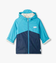 Load image into Gallery viewer, Hatley Colour block Sherpa Lined Rain Jacket: Sizes 2 to 12 Years

