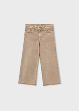 Load image into Gallery viewer, Mayoral Girl Wide Leg Twill Pants in Beige: Size 2 to 9 Years
