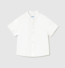 Load image into Gallery viewer, Mayoral Baby Cotton/Linen Short Sleeved Button Down Shirt: Size 6M to 18M
