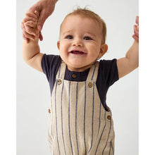 Load image into Gallery viewer, Minymo Stripe Woven Cotton Overalls: Size 1M  to 18M

