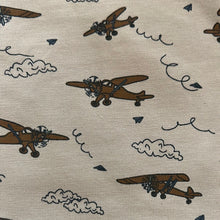 Load image into Gallery viewer, Fixoni Airplane Cotton Onesies: Sizes 4M to 24M
